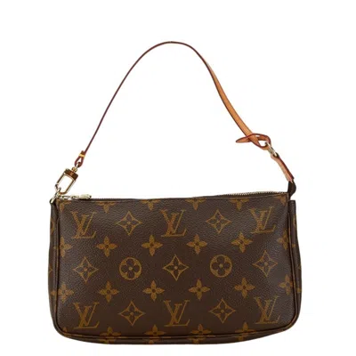 LOUIS VUITTON MONOGRAM MONOGRAM LEATHER PVC HANDBAG POCHETTE (PRE-OWNED)