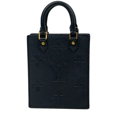 LOUIS VUITTON MONOGRAM NAVY LEATHER SHOULDER BAG (PRE-OWNED)