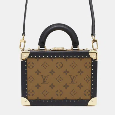 LOUIS VUITTON NOIR MONOGRAM REVERSE CANVAS PETITE VALLISE BAG