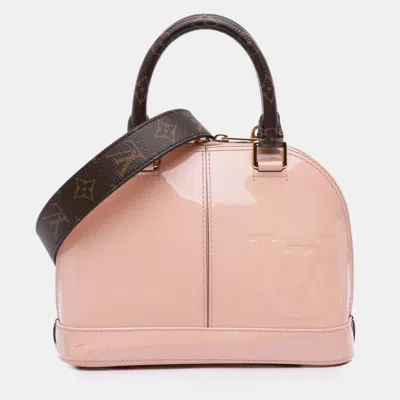 LOUIS VUITTON PINK VERNIS MIROIR ALMA BB