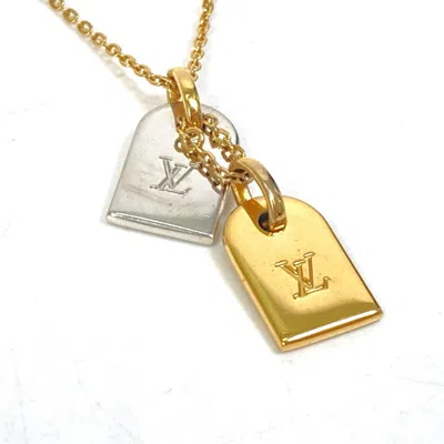 LOUIS VUITTON PLATED NECKLACE (PRE-OWNED)