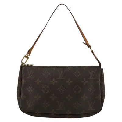 LOUIS VUITTON POCHETTE ACCESSOIRE CANVAS CLUTCH BAG (PRE-OWNED)