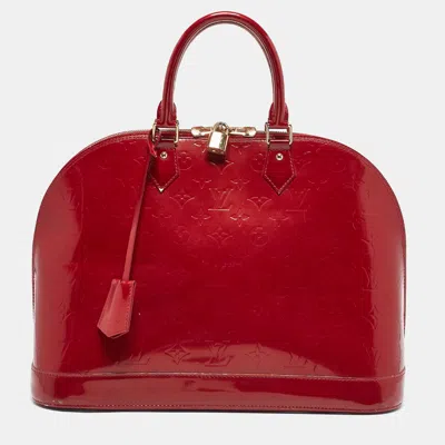 LOUIS VUITTON POMME D'AMOUR MONOGRAM VERNIS ALMA GM BAG