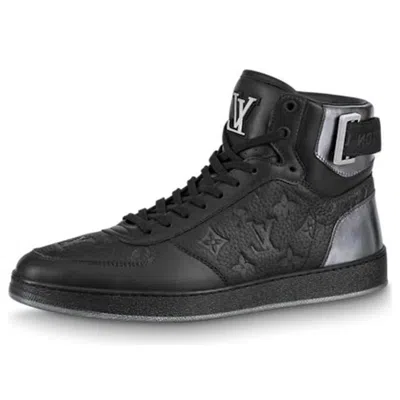 LOUIS VUITTON LOUIS VUITTON Rivoli Ankle Sneakers 'Black Monogram with Silver'