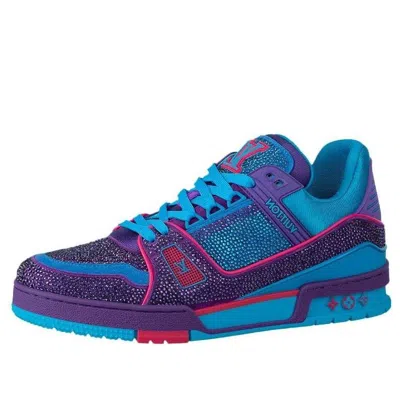 LOUIS VUITTON LOUIS VUITTON Trainers 'Blue Purple with Crystals'
