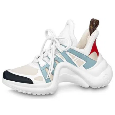 LOUIS VUITTON (WMNS) LOUIS VUITTON Archlight 1.0 Sneakers 'White Blue Beige'