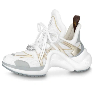 LOUIS VUITTON (WMNS) LOUIS VUITTON Archlight 1.0 Sneakers 'White with Gold Silver'