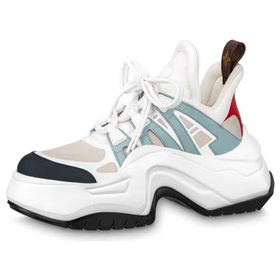 LOUIS VUITTON (WMNS) LOUIS VUITTON Archlight 2.0 Platform Sneakers 'White Beige Blue'