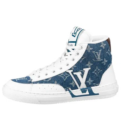 LOUIS VUITTON (WMNS) LOUIS VUITTON Charlie Ankle Sneakers 'White Denim Monogram'