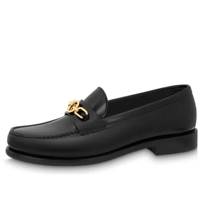 LOUIS VUITTON (WMNS) LOUIS VUITTON Chess Flat Loafer Shoes 'Black'