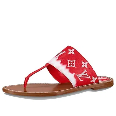 LOUIS VUITTON (WMNS) LOUIS VUITTON Palma Slides 'Red Monogram'