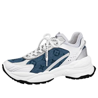LOUIS VUITTON (WMNS) LOUIS VUITTON Run 55 Sneakers 'Denim Monogram Silver'