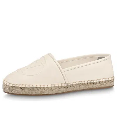 LOUIS VUITTON (WMNS) LOUIS VUITTON Starboard Flat Espadrille Shoes 'Beige with Logo'
