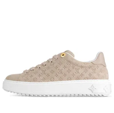 LOUIS VUITTON (WMNS) LOUIS VUITTON Time Out Sneakers 'Beige Minimonogram'