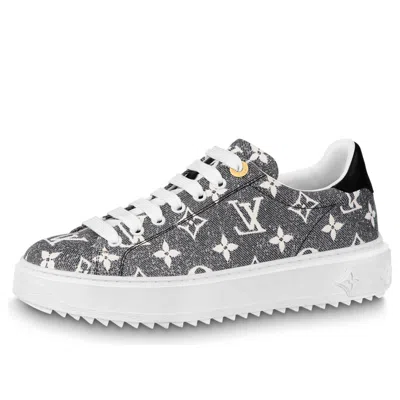 LOUIS VUITTON (WMNS) LOUIS VUITTON Time Out Sneakers 'Grey Denim Monogram'