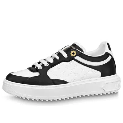 LOUIS VUITTON (WMNS) LOUIS VUITTON Time Out Sneakers 'White Mini monogram Black'