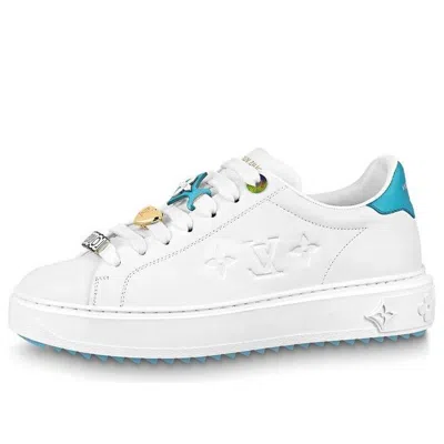 LOUIS VUITTON (WMNS) LOUIS VUITTON Time Out Sneakers 'White with Blue'