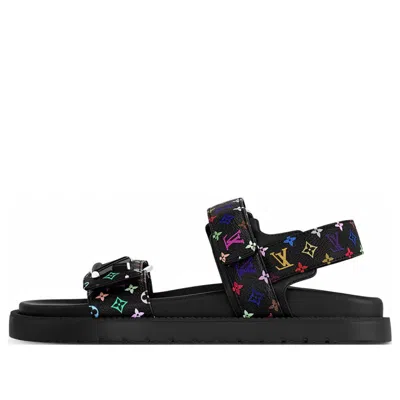 LOUIS VUITTON (WMNS) LOUIS VUITTON x Takashi Murakami Sunset Sandals 'Black'