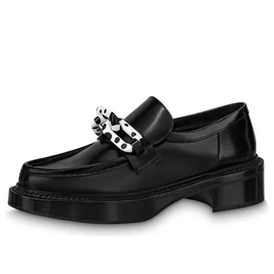 LOUIS VUITTON (WMNS) LOUIS VUITTON x YK Academy Loafers 'Black with White'