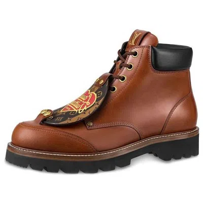 LOUIS VUITTON LOUIS VUITTON x Nigo Ankle Boots 'Brown with Black'