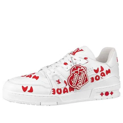 LOUIS VUITTON LOUIS VUITTON x Nigo Trainers 'White with Red LV Made'