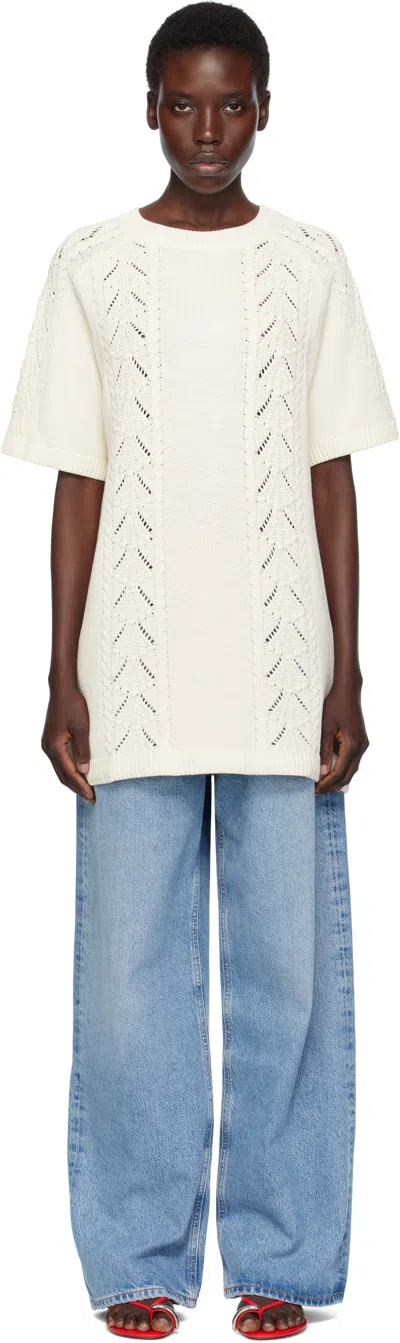 LOULOU DE SAISON OFF-WHITE ARMAN MINIDRESS