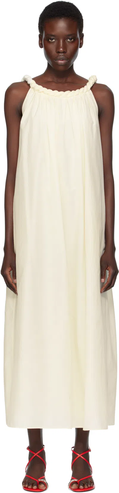 LOULOU DE SAISON OFF-WHITE KIKA MAXI DRESS
