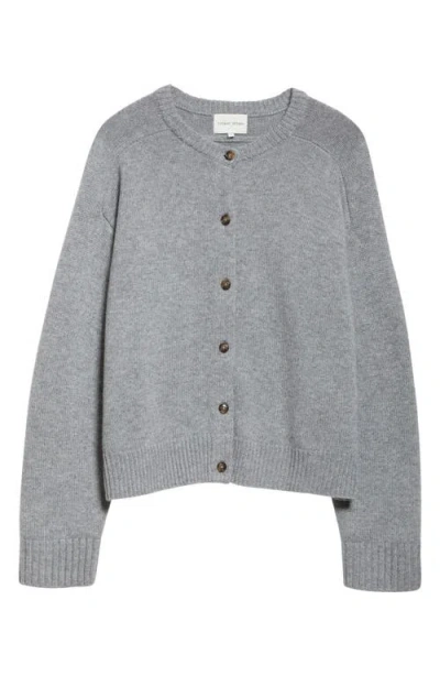 LOULOU STUDIO LOULOU DE SAISON AIDAR CROP WOOL & CASHMERE CREWNECK CARDIGAN