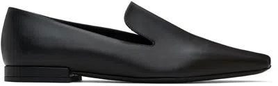 LOULOU STUDIO BLACK CAROLE LOAFERS