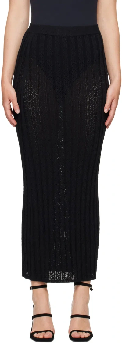 LOULOU STUDIO BLACK DERA MAXI SKIRT