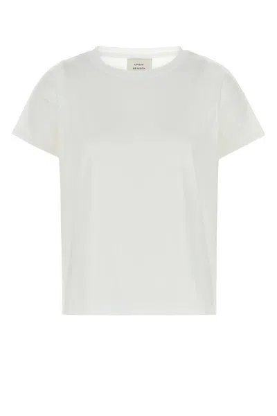 LOULOU STUDIO LOULOU DE SAISON WHITE COTTON BASILUZZO T-SHIRT