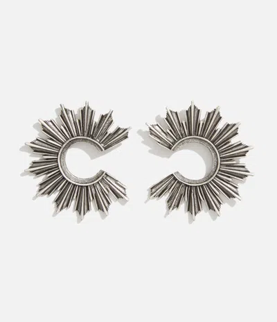 LOVARD WOMEN'S SUNBURST EARRINGS - SILVER