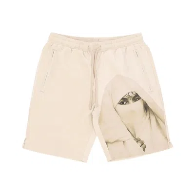 LOVE-CLOSELY EYES SHORT CREAM MEN'S SHORT PANTS