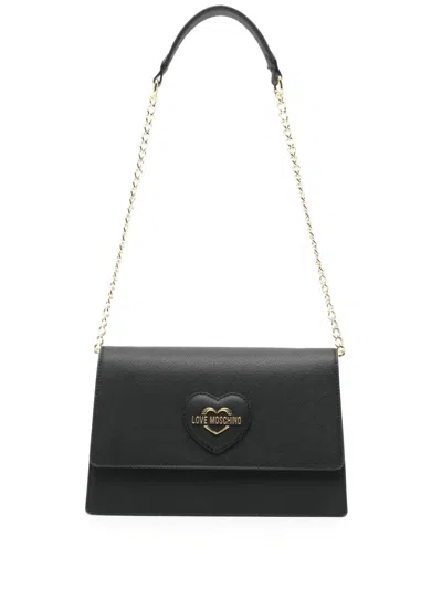 LOVE MOSCHINO LOGO-LETTERING SHOULDER BAG