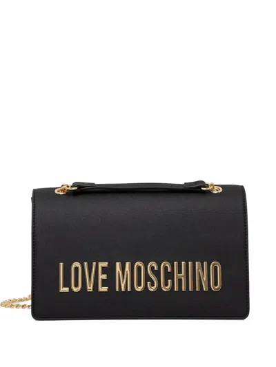 LOVE MOSCHINO LOGO-LETTERING SHOULDER BAG