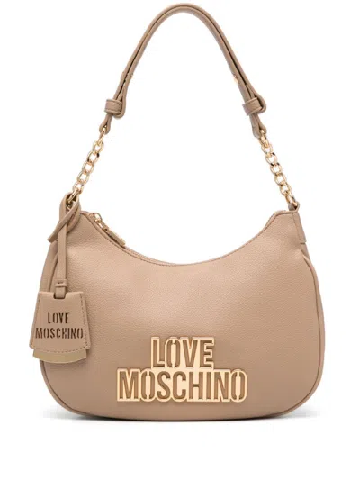 LOVE MOSCHINO LOGO-LETTERING SHOULDER BAG