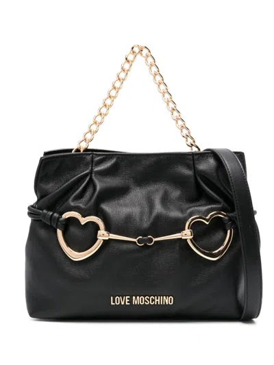 LOVE MOSCHINO LOGO-LETTERING TOTE BAG