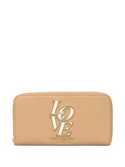 LOVE MOSCHINO LOGO-LETTERING WALLET