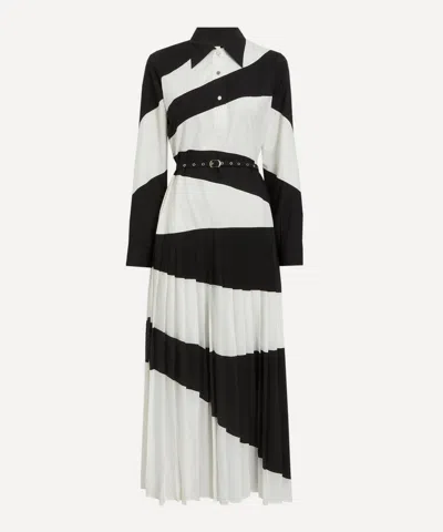 LOVEBIRDS LOVEBIRDS WOMEN'S ZAMBIA LEAFLET COLOUR-BLOCK MAXI DRESS