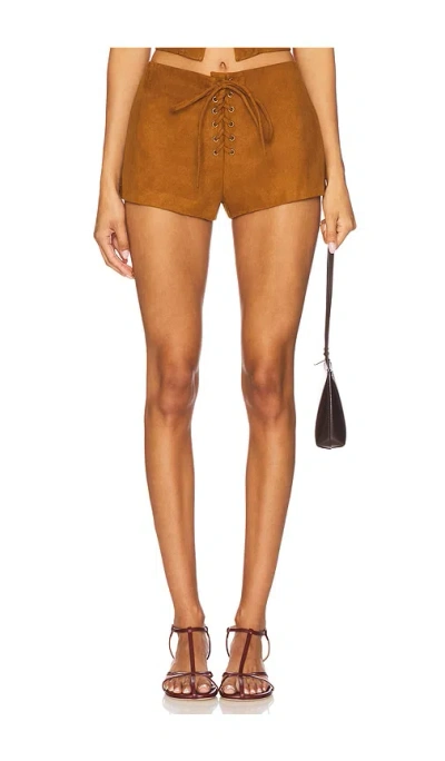 LOVERS & FRIENDS NOELLA FAUX SUEDE SHORT