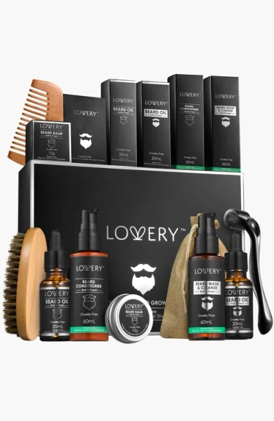 LOVERY 12-PIECE BEARD GROOMING AND GROWTH KIT