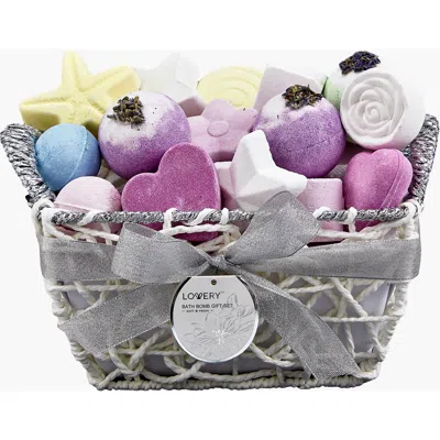 LOVERY LOVERY 17-PIECE BATH BOMBS GIFT SET WITH SHEA AND COCO BUTTER