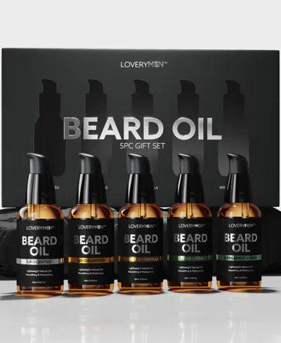 LOVERY 5-PC. LOVERYMEN BEARD OIL BEARD GROOMING GIFT SET