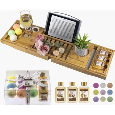 LOVERY LOVERY PREMIUM ECO-FRIENDLY BATHTUB CADDY GIFT SET