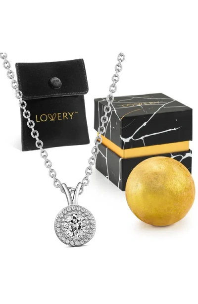 LOVERY LOVERY STERLING SILVER NECKLACE WITH POUCH, BATH BOMB & GIFT BOX