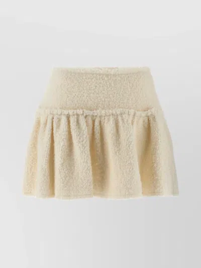 LOVESHACKFANCY 'MYSTIQUE' HIGH-WAISTED FLARED SKIRT