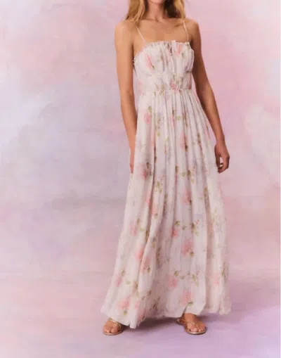 LOVESHACKFANCY SANTEE DRESS IN PEARL