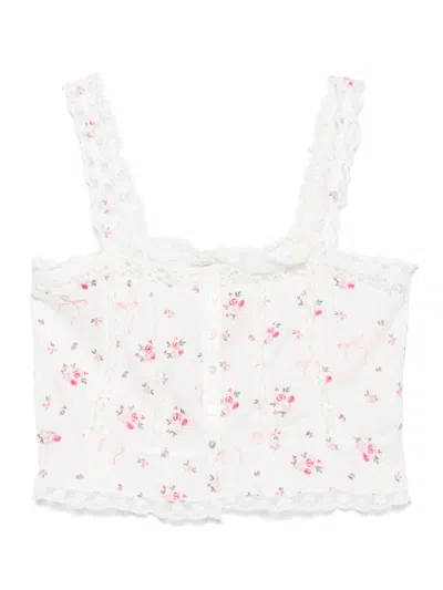 LOVESHACKFANCY VIETTA CROP TOP