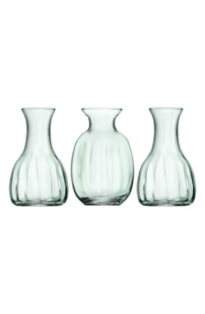LSA LSA SET OF 3 GLASS VASES