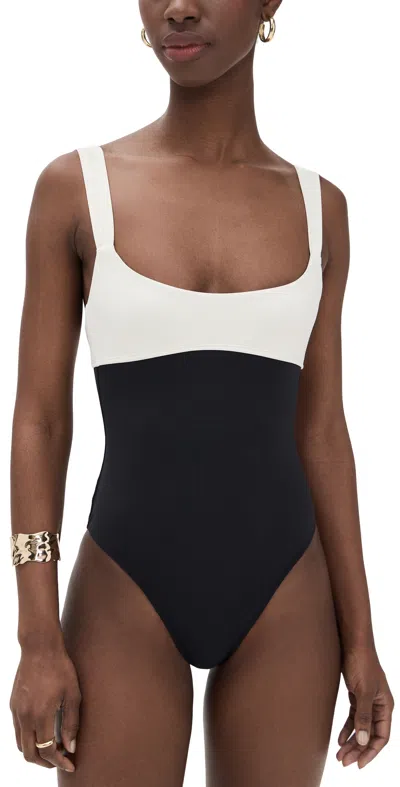 L*SPACE DESCANSO ONE PIECE BLACK/CREAM